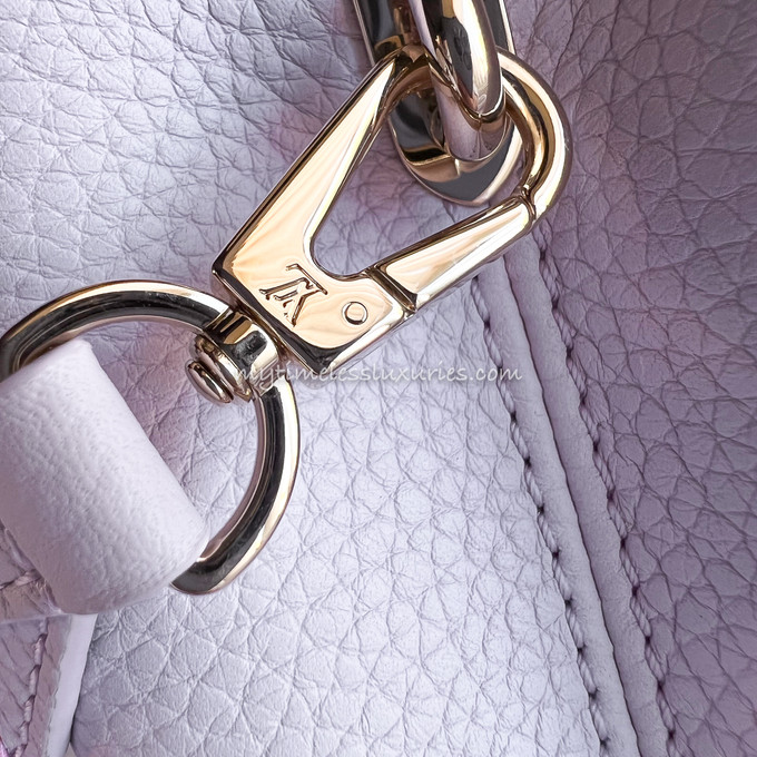 LOUIS VUITTON Taurillon Capucines Mini Rainbow Wisteria 1310298