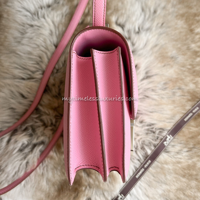 Hermès Constance 18 5P Bubblegum Pink Epsom with Palladium Hardware