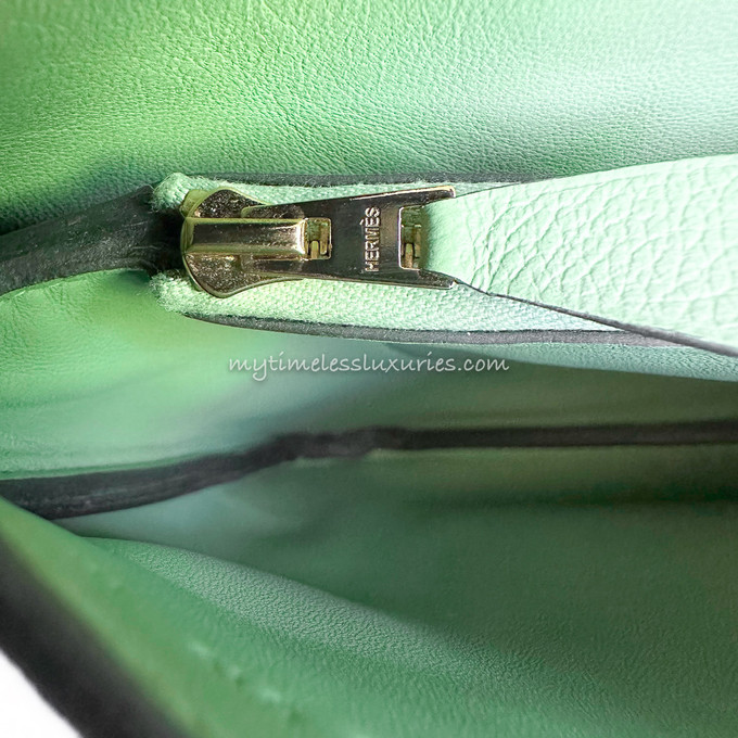 HERMES Trim Duo 24 Vert Criquet GHW - Timeless Luxuries