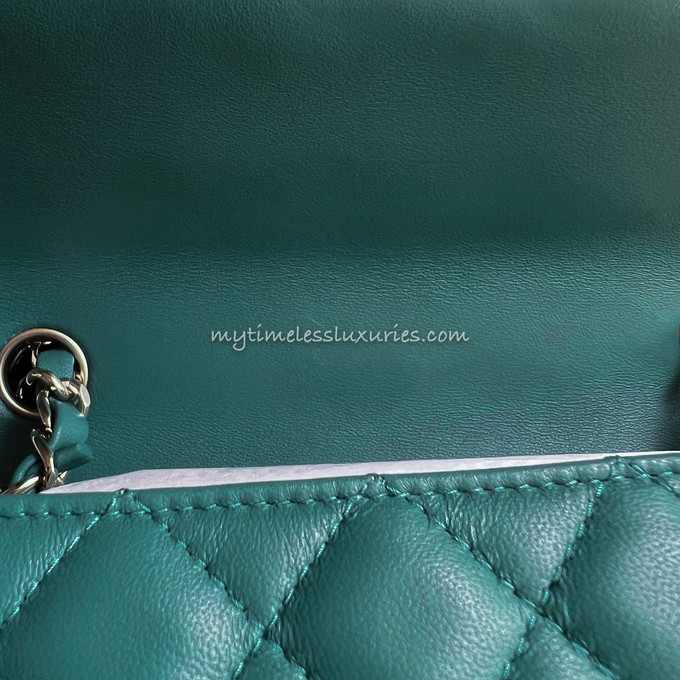 CHANEL 21A Green Mini Rectangular Flap Bag - Timeless Luxuries