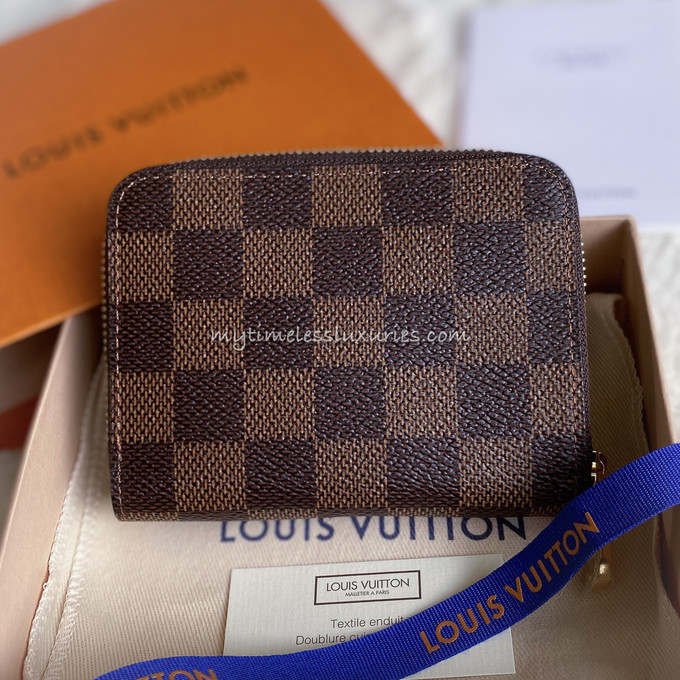 Louis Vuitton, Accessories, Louis Vuitton Zippy Coin Purse Limited  Edition Vivienne Xmas Damier Brown