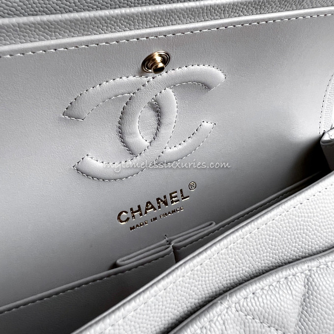 Chanel Small Flap Bag AS3365 B08472 NJ057, Grey, One Size