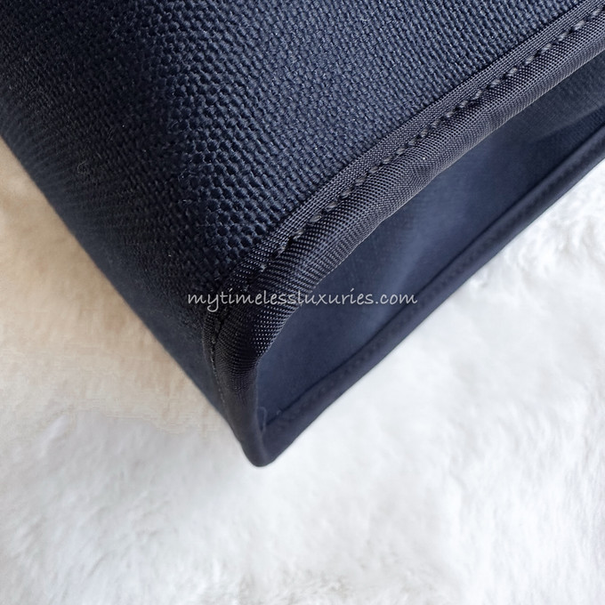 Navy Hermès Herbag 31cm cross-body bag, MATCHES x Sellier