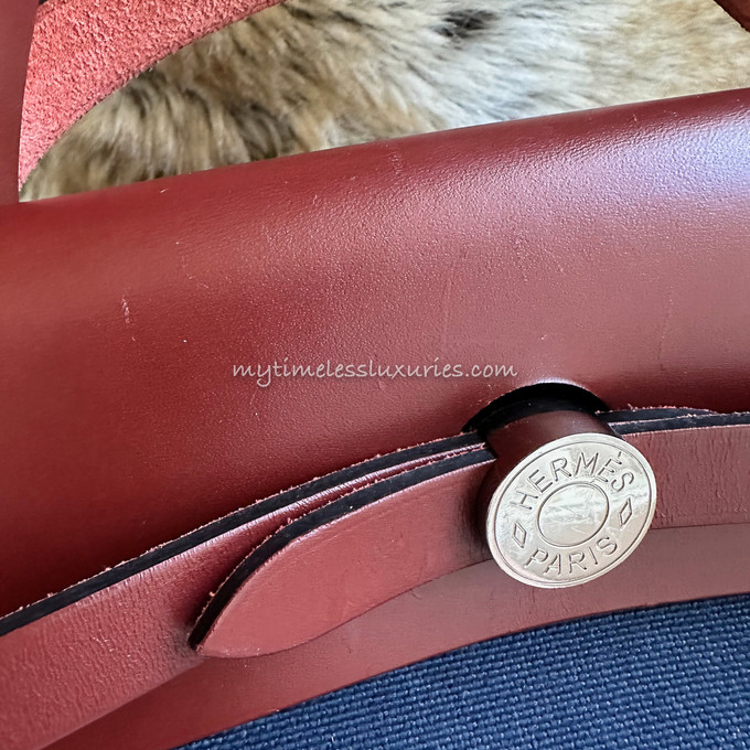 Hermès Herbag 31cm PM Bleu With Canvas – SukiLux