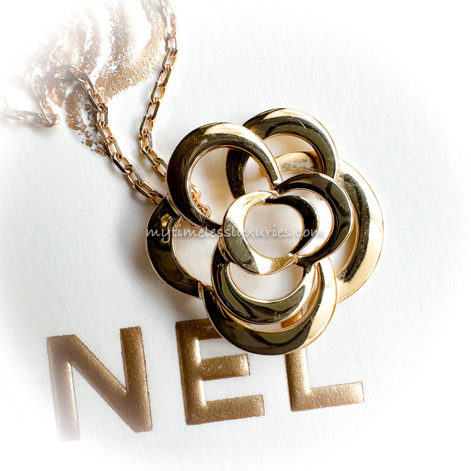 CHANEL Fil de Camélia Necklace 18K YG - Timeless Luxuries