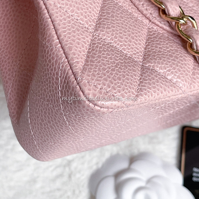 CHANEL Pink Caviar Classic Double Flap Bag GHW - Timeless Luxuries