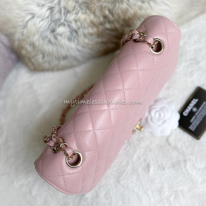 CHANEL Pink Caviar Classic Double Flap Bag GHW - Timeless Luxuries