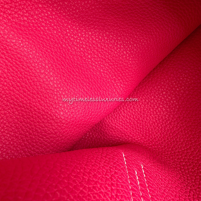 Used Hermès 2014 Red Reversible Double Sens 36 Clemence Tote