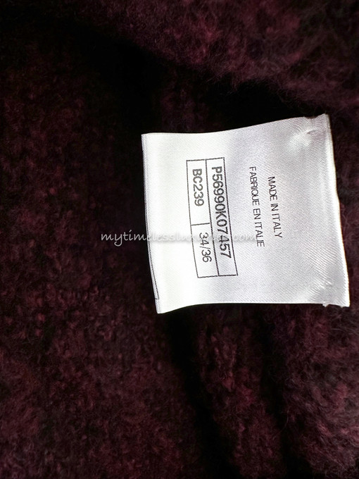 Chanel Knit Sweater, Cashmere/Wool/Silk, Size 36