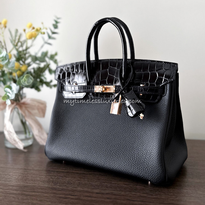 Luxe By Ni - New Birkin 25 Touch Rouge sellier/ Bourgogne