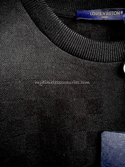 Louis Vuitton Damier Pocket Black T Shirt