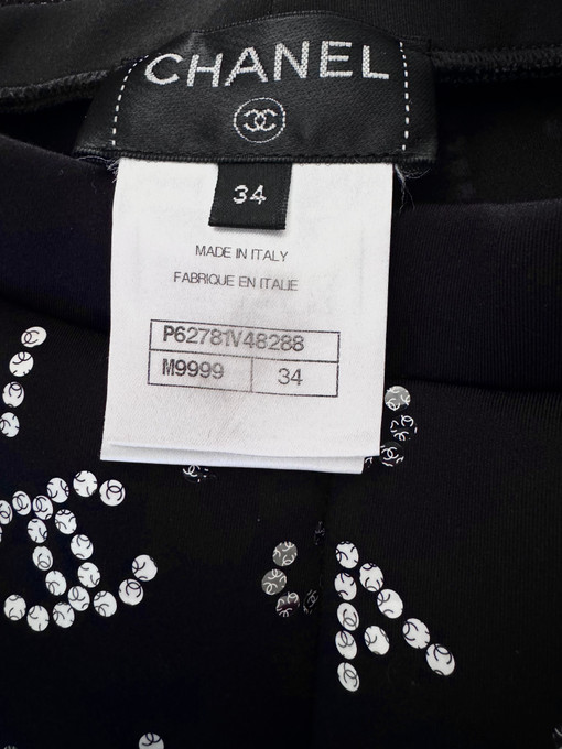 CHANEL 20C Runway CC Leggings 34 FR