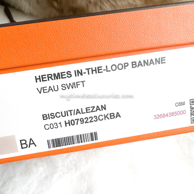 HERMES In-the-Loop Verso Biscuit/ Alezan Swift - Timeless Luxuries