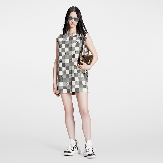 LOUIS VUITTON Pop Monogram Knit Dress XS - Timeless Luxuries