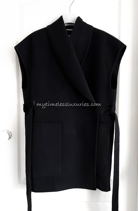 HERMES 2023 FW Cashmere Long Wrap Vest 38 *New - Timeless Luxuries
