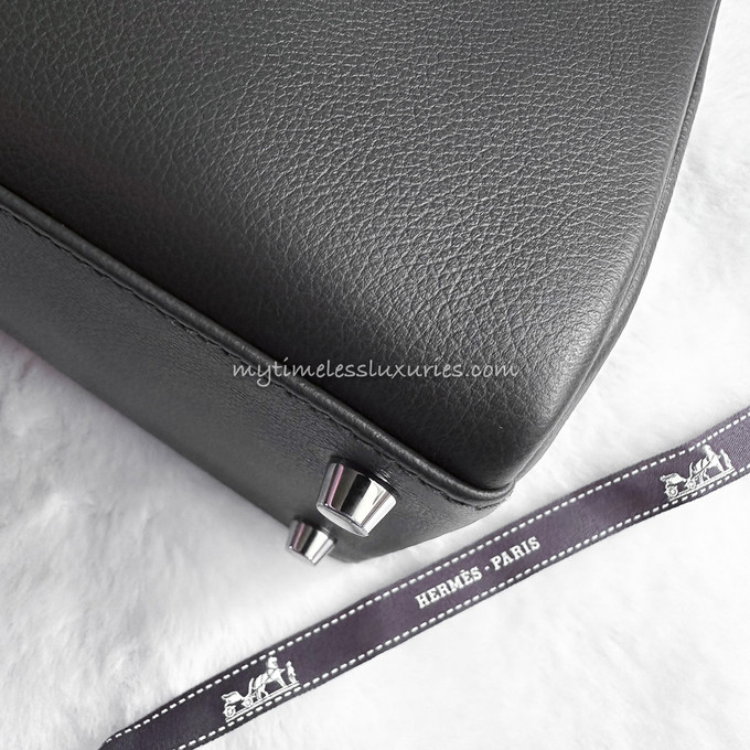 Hermes Kelly 28cm Vert de Gris Epsom PHW