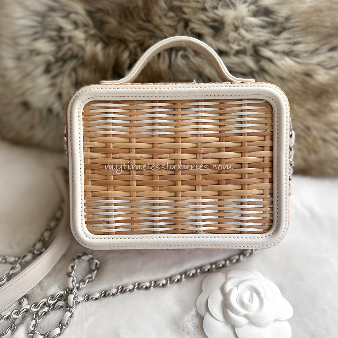 CHANEL 19S Wicker/ Rattan Vanity Case - Timeless Luxuries