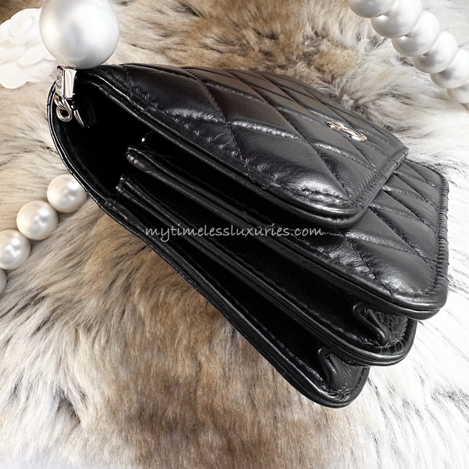 CHANEL Mini WOC Wallet on Chain Pearl Strap - Timeless Luxuries