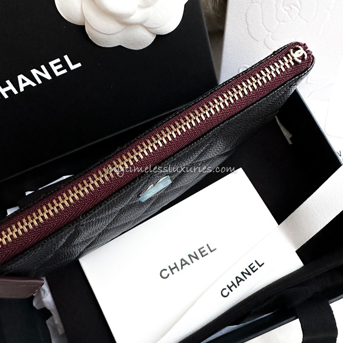 Chanel Mini O Case Black Caviar