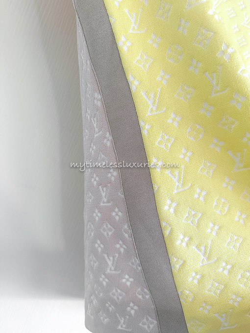 Louis Vuitton Pastel Monogram Knit Top, White, M