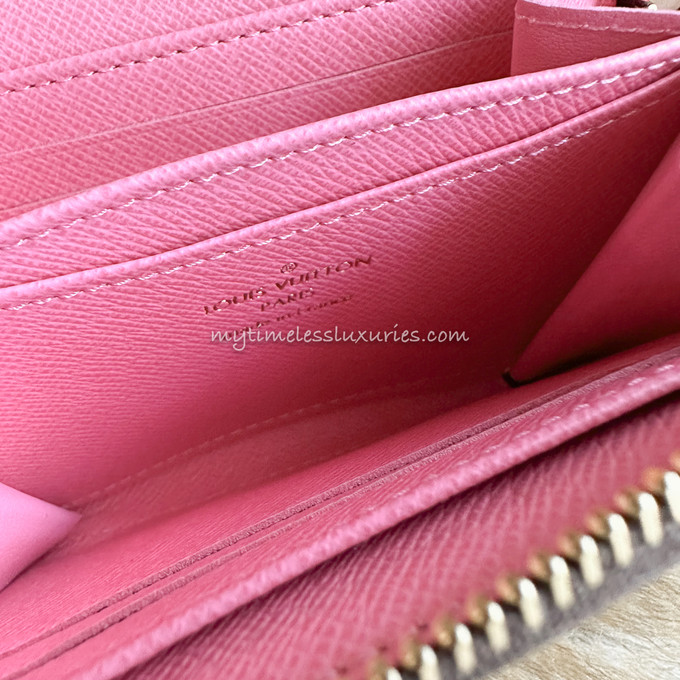 Louis Vuitton Zippy Coin Purse Monogram Vivienne Shanghai Pink Lining