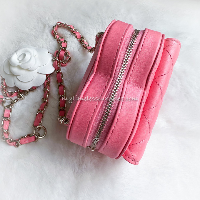 CHANEL 22S 'CC in Love' Pink Heart Belt Bag *New - Timeless Luxuries