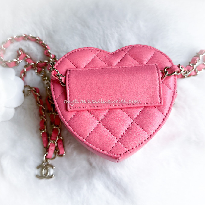 CHANEL 22S 'CC in Love' Pink Heart Belt Bag *New - Timeless Luxuries