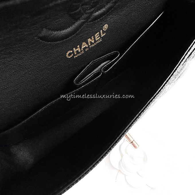 CHANEL Black Caviar Small Classic Flap 24K GHW - Timeless Luxuries