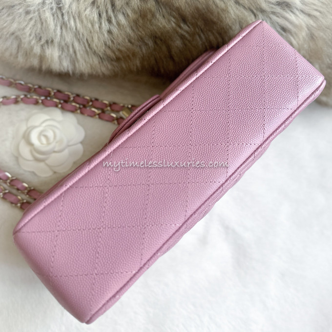 wallet on chain chanel pink caviar