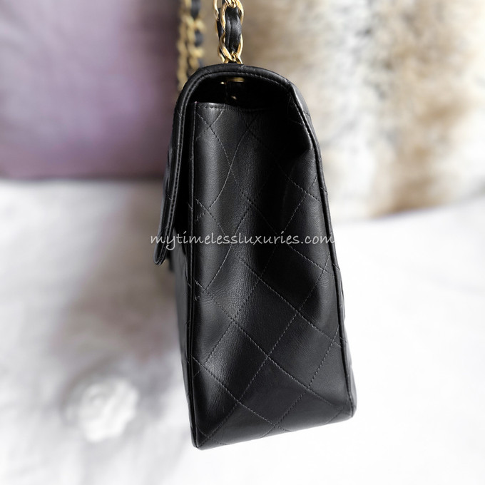 Chanel XL Flap Black Gold - Designer WishBags