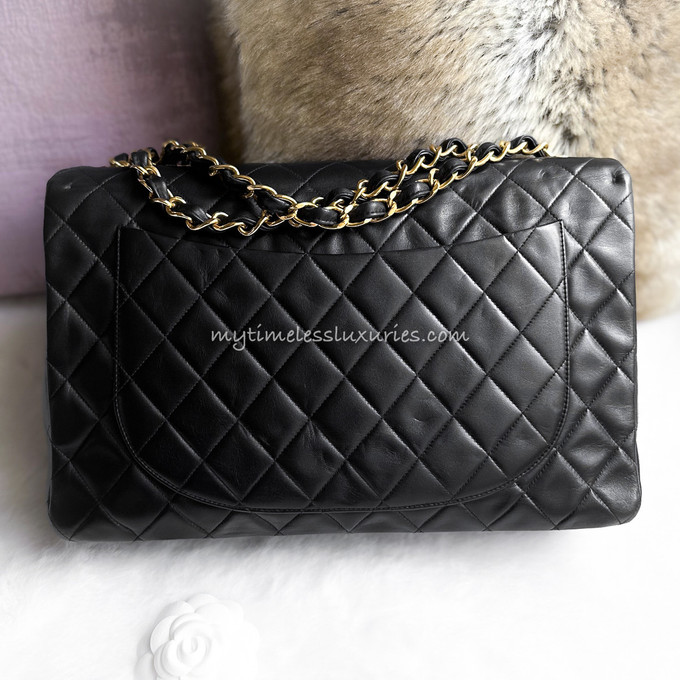 Chanel Quilted Lambskin Maxi Double Flap Bag