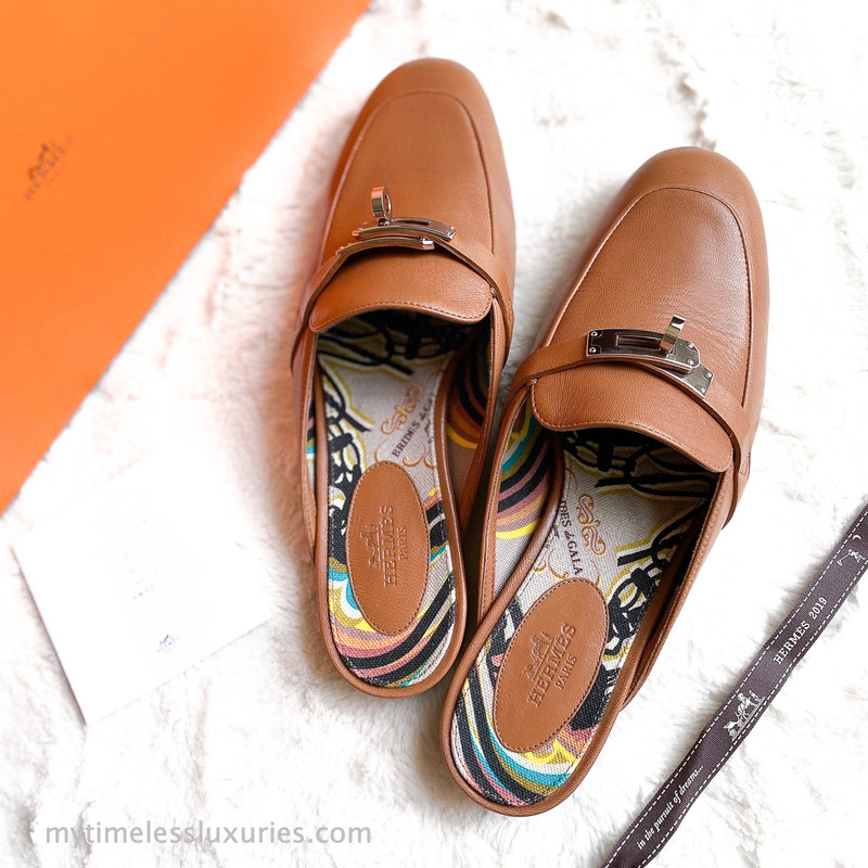 hermes flat mules