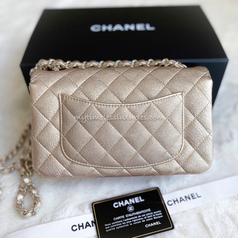 chanel 21p gold mini