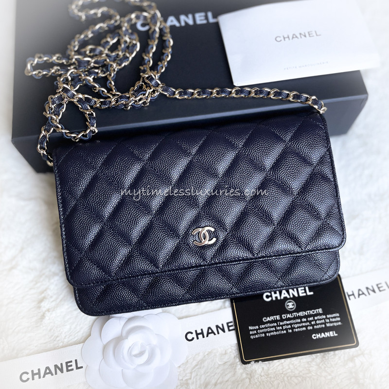 chanel wallet blue