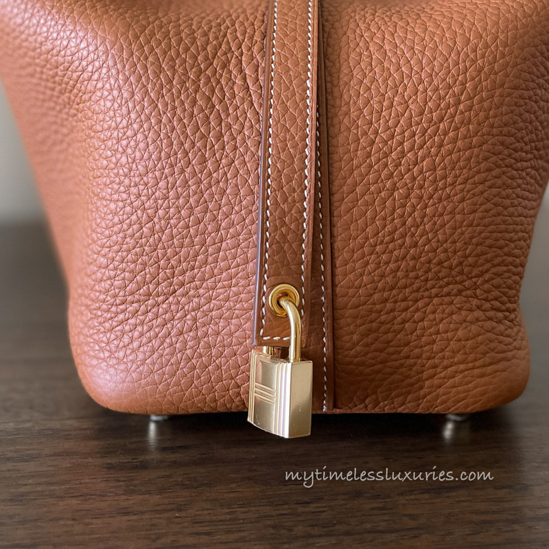New!! Hermes Picotin lock 18 Gold Clemence GHW