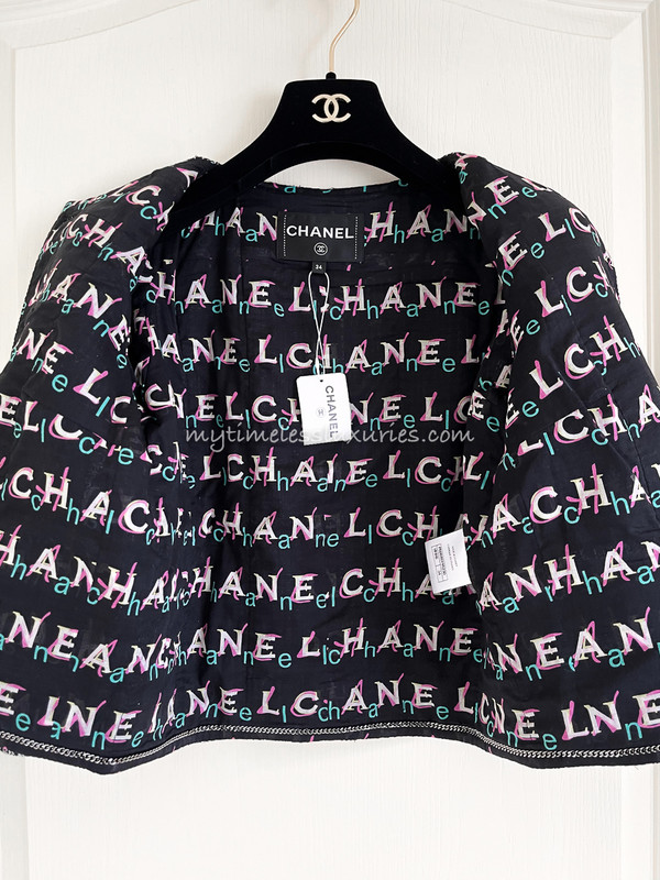 CHANEL 19P Cropped Tweed Jacket 34 FR 
