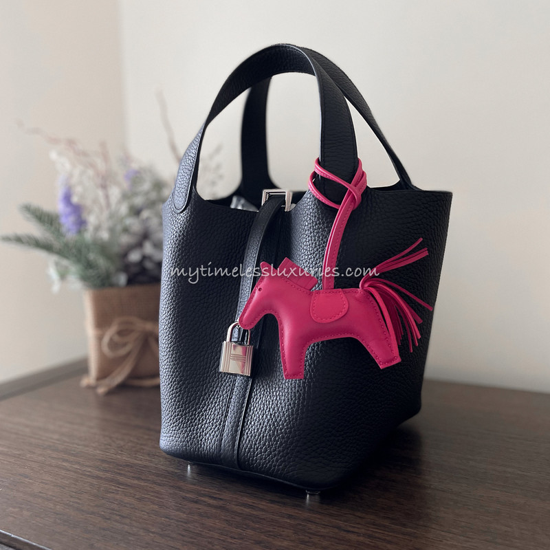 hermes black picotin 18
