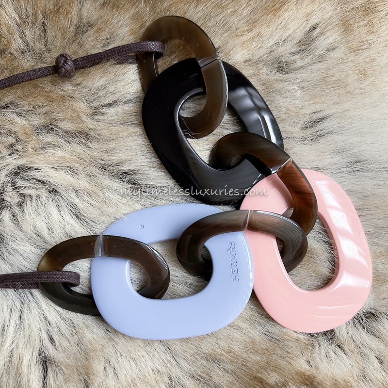 HERMES Buffalo Horn Karamba Necklace - Timeless Luxuries