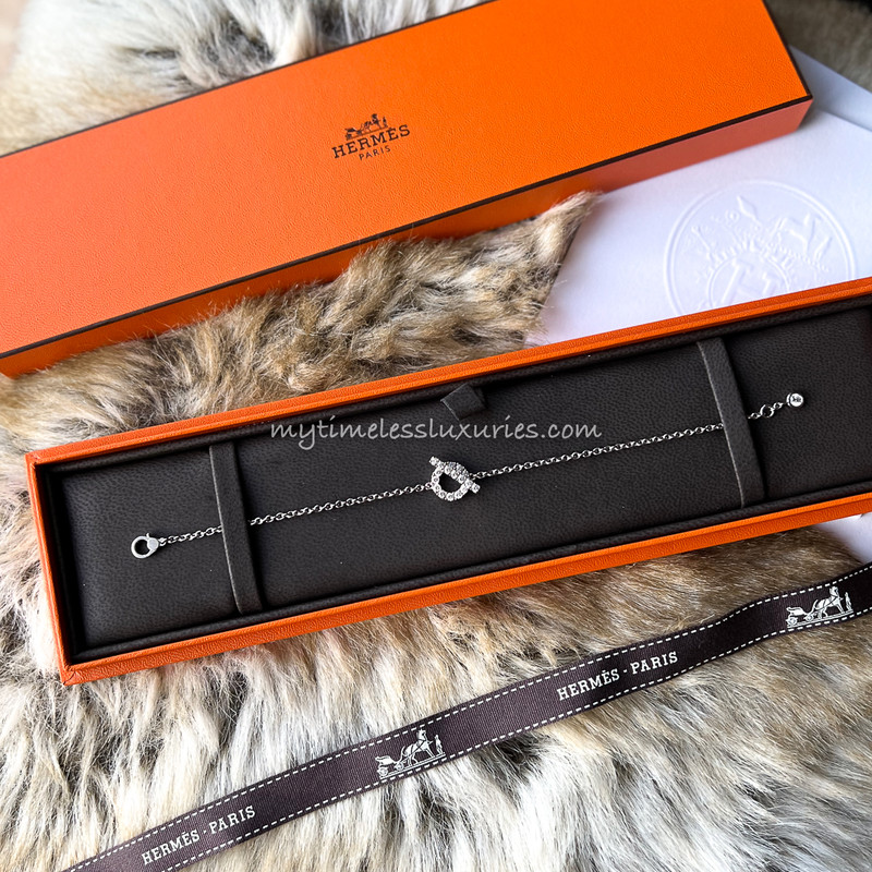 Hermes finesse diamond bracelet Clearance