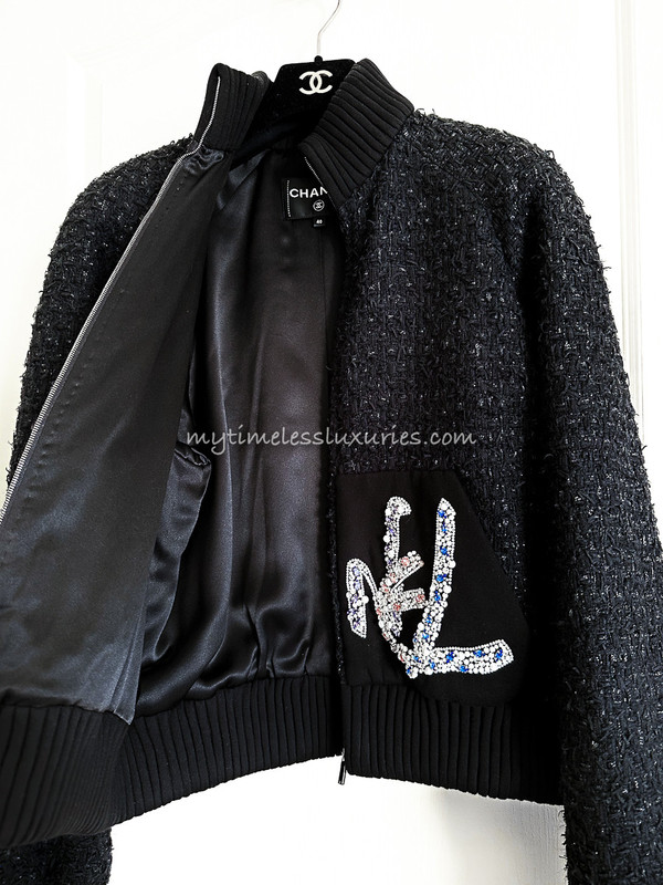 CHANEL 22A Metiers dArt Runway Bomber Jacket 40  Timeless Luxuries