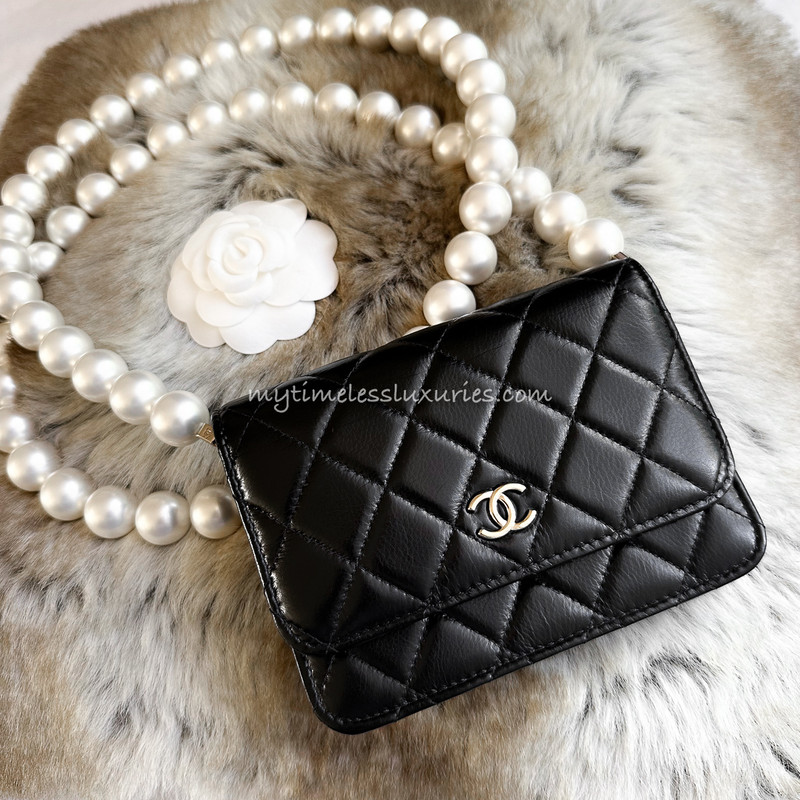 CHANEL Wallet On Chain WOC in Black Caviar GHW  Dearluxe