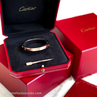 CARTIER Love Bracelet 18K Rose Gold 16 - Timeless Luxuries