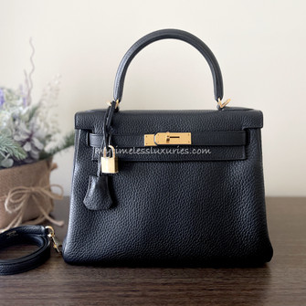 Hermès // Noir Kelly 28 Bag – VSP Consignment