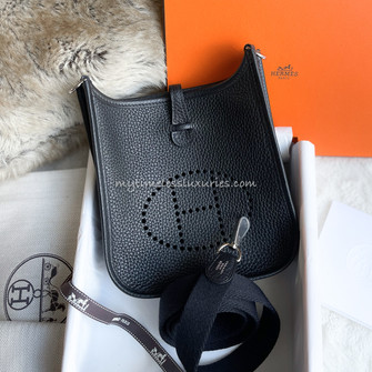 Hermès Black 2023 Clemence e Evelyne TPM 16 Mini