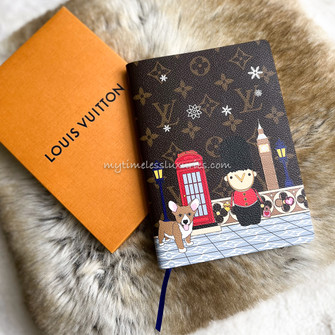 Paris Xmas Clemence Notebook - Luxury Monogram Canvas Brown