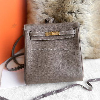 Hermes Etain Clemence Leather Kelly Ado II Backpack Hermes | The Luxury  Closet