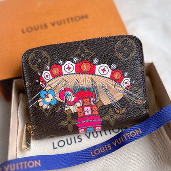 Authentic LV CHRISTMAS COLLECTION 2022 GINZA ZIPPY WALLET TOKYO