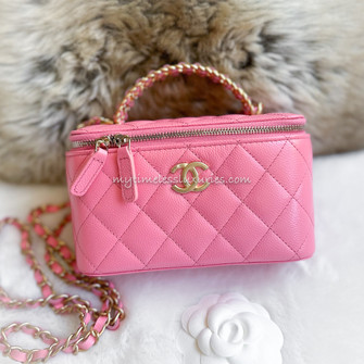 CHANEL 22S 'Pick Me Up' Letter Top Handle Vanity *New - Timeless