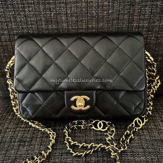 CHANEL 23C 'CC You' Caviar Mini Flap Bag *New - Timeless Luxuries