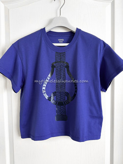 HERMES 2023 'Fantaisie D'Etriers' Short T-Shirt 36 *New - Timeless